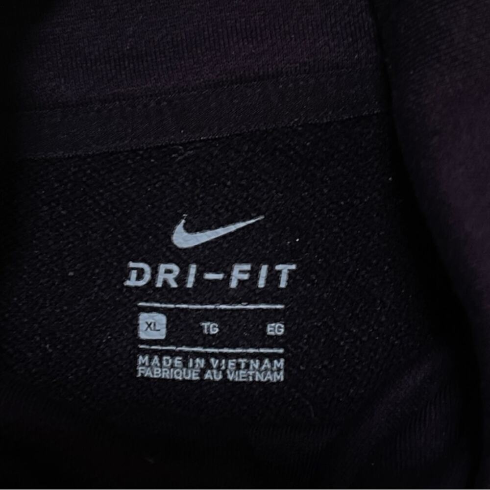Nike Dri-Fit Funnel Cowl Neck Pullover Sweatshirt Logo Hemline Pockets XL - Picture 4 of 13